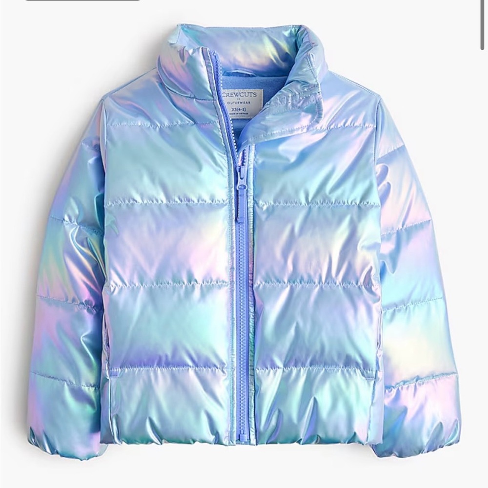 JCrew/Crewcuts Iridescent Kids Puffer